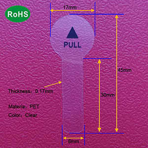 45mm PET isolation battery pull tab