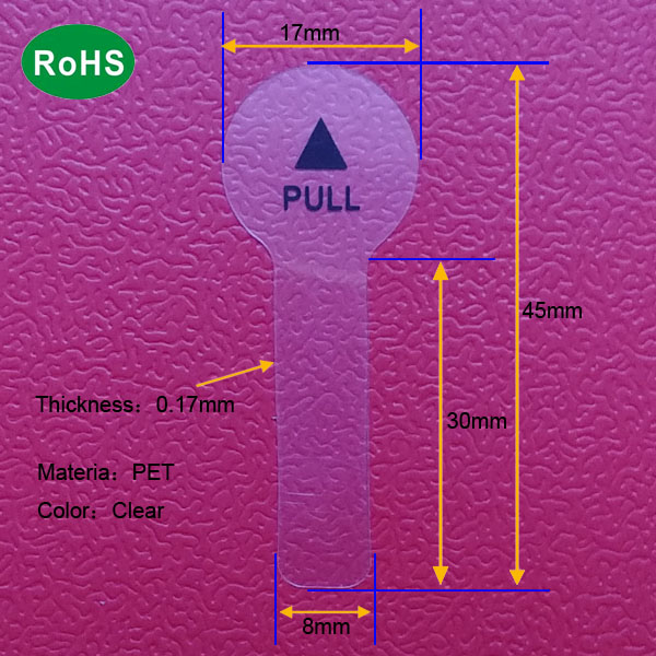 45mm PET isolation battery pull tab